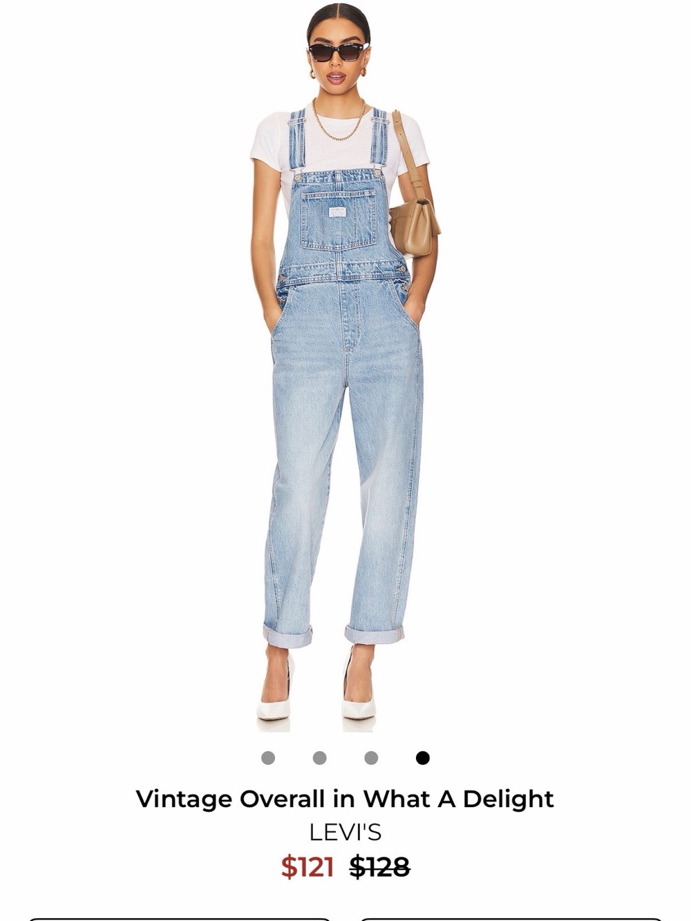 Levi’s Light Wash Denim Overalls